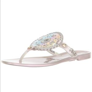 Jack Rogers Georgica Jelly Hologram Rainbow Sandal